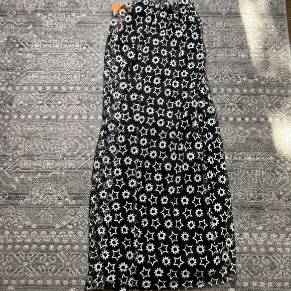 Hyde And Eek! NEW Glow In The Dark Halloween Cape Adult OSFM Black Stars Witch - Picture 6 of 6